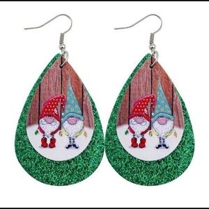 Holiday Faux Leather Earrings